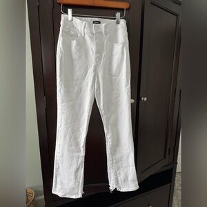 Express White Ankle & Cropped High Rise Jeans, 2R